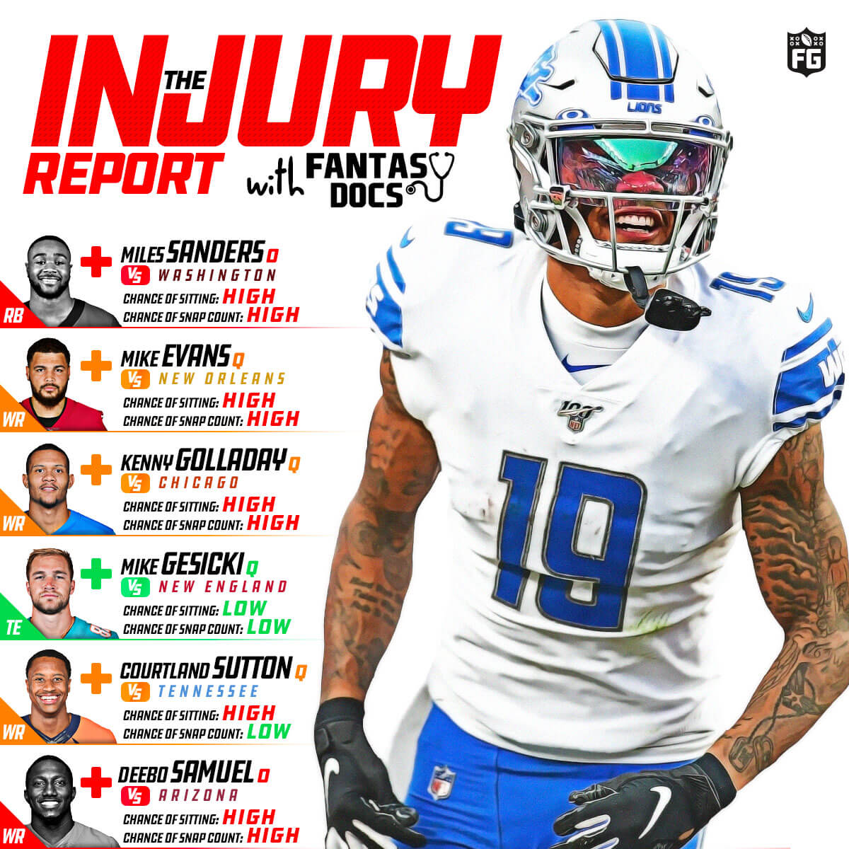Week 1 Injury Report