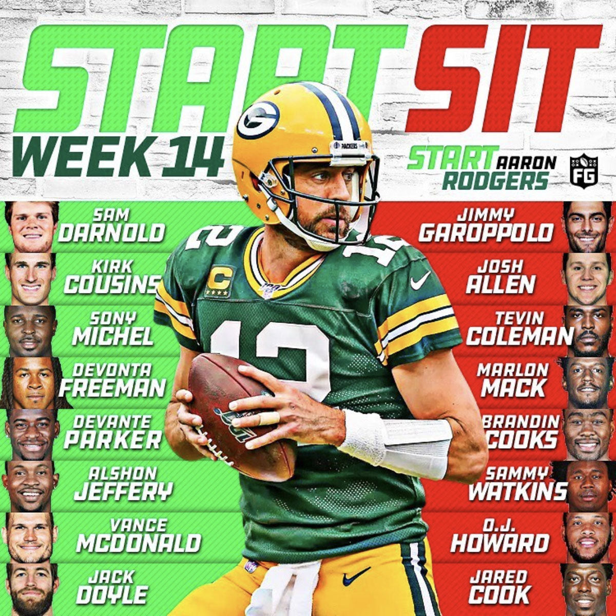 Start Sit: Week 14