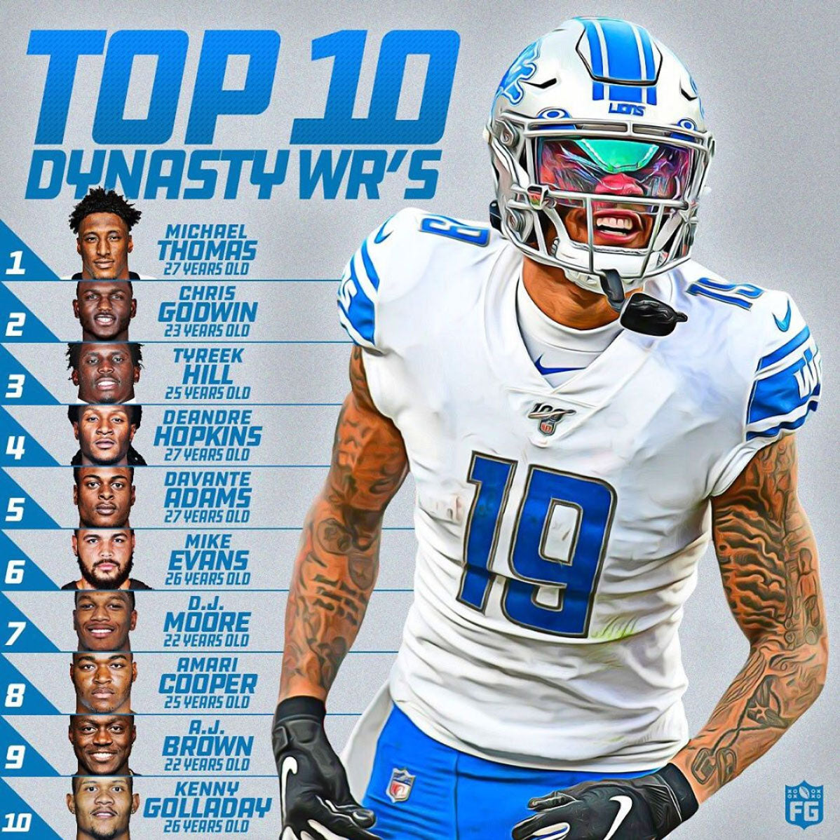 Top 10 Dynasty Wide Receivers